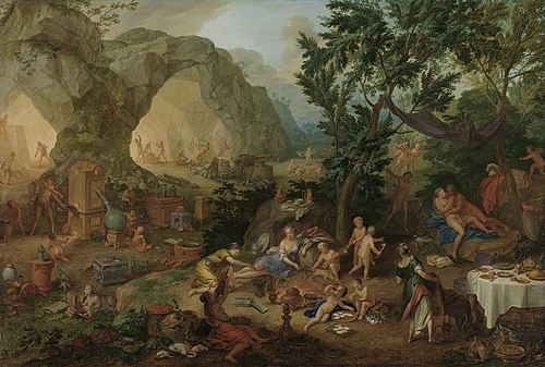 Das Feuer (aus der Folge der Vier Elemente), 1710, Johann Rudolf Byss