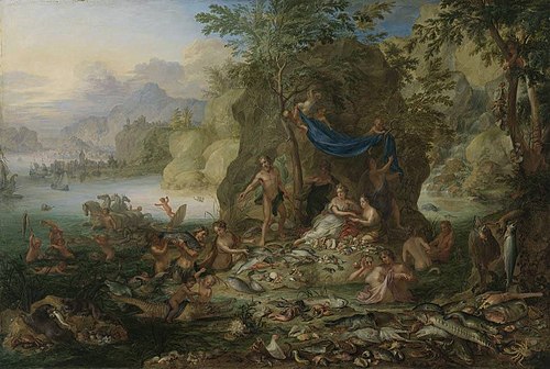 Das Wasser (aus der Folge der Vier Elemente), 1711, Johann Rudolf Byss
