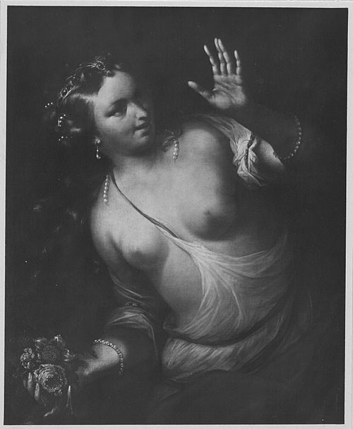 Überraschte Nymphe (Die Vergänglichkeit), 1699, Johann Rudolf Byss