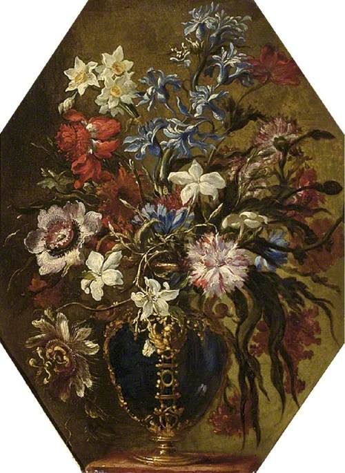 A vase of flowers, , Johann Rudolf Byss