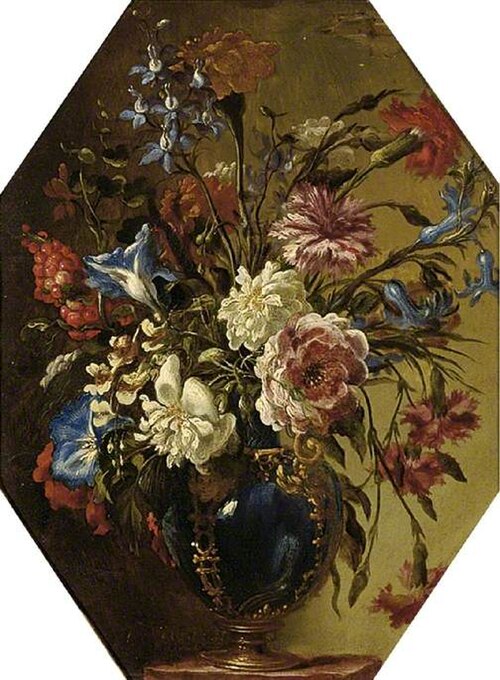 A vase of flowers, , Johann Rudolf Byss