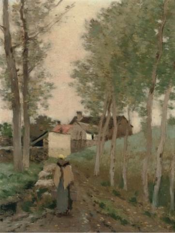 Dairymaid on the Way Home, , Marie Cazin