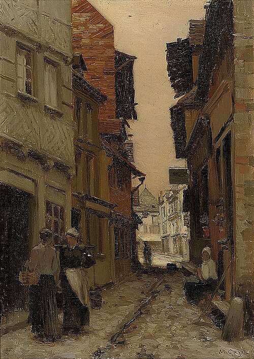 Une rue de Normandie, , Marie Cazin