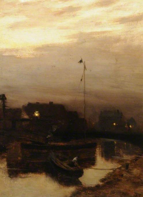 The Harbour Lights, 1883, Marie Cazin