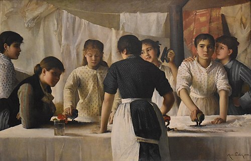 Blanchisseuses, 1882, Marie Petiet