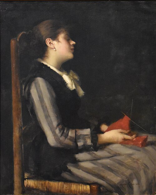Tricoteuse endormie, 1881, Marie Petiet
