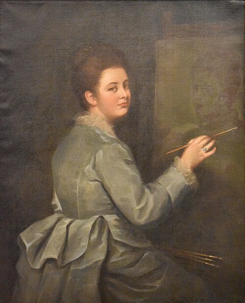 Autoportrait au chevalet, 1872, Marie Petiet