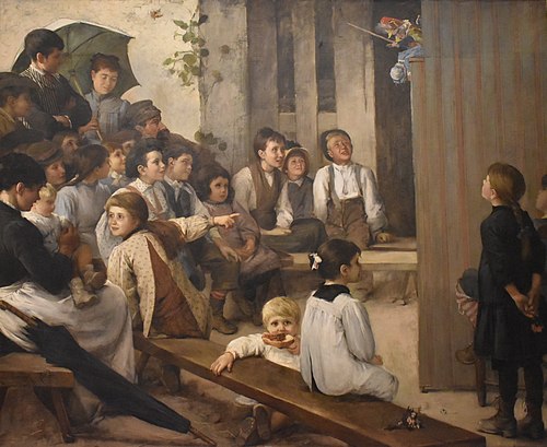 Guignol au village, 1886, Marie Petiet