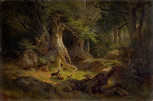 Les so stádom sŕn, 1868, Gusztáv Frigyes Keleti