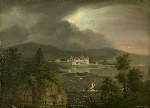 Akershus sett fra Tyveholmen, 1800, Hans Linstow