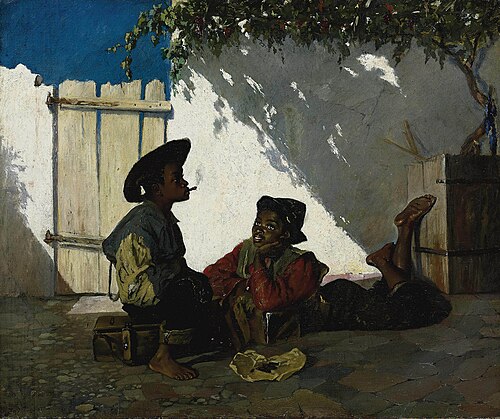 Sweet doing nothing, 1857, Frank Buchser