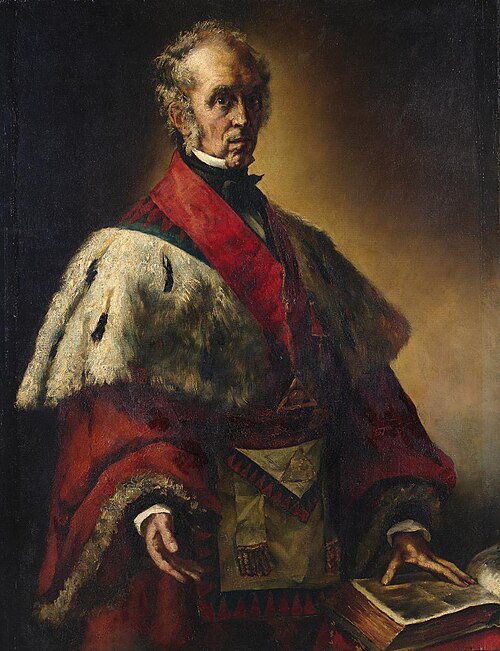 Bildnis eines Freimaurers. Alderman W. Bean, 1854, Frank Buchser