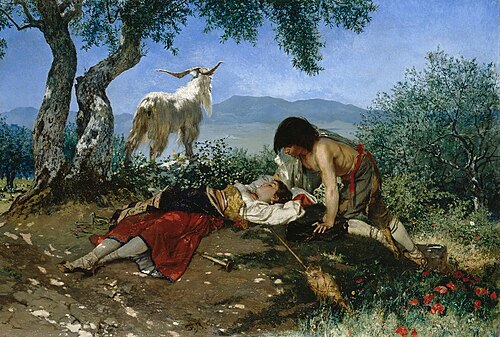 Der Kuss, 1878, Frank Buchser