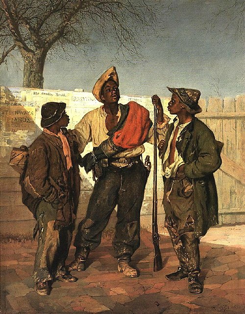 The volunteer’s return, 1867, Frank Buchser