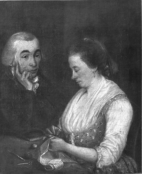 Doppelbildnis eines Ehepaares, 1795, Moritz Kellerhoven
