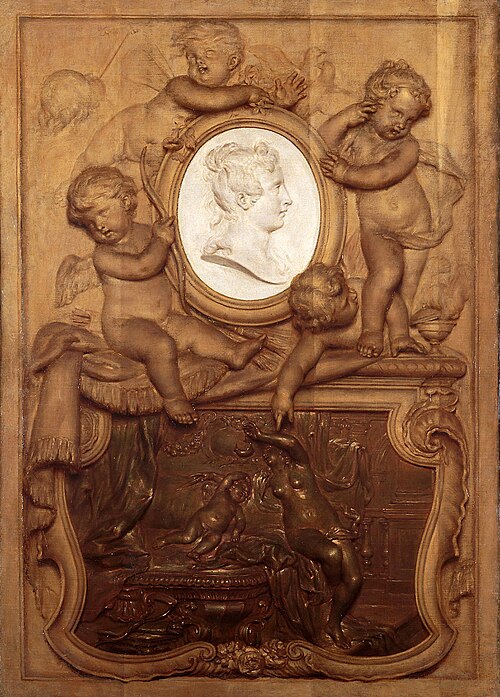 Trompe l’oeil: Basrelief mit Amor und Psyche, , Martin-Joseph Geeraerts