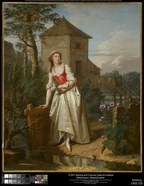 Young Woman in an English Garden, 1795, Martin Drolling