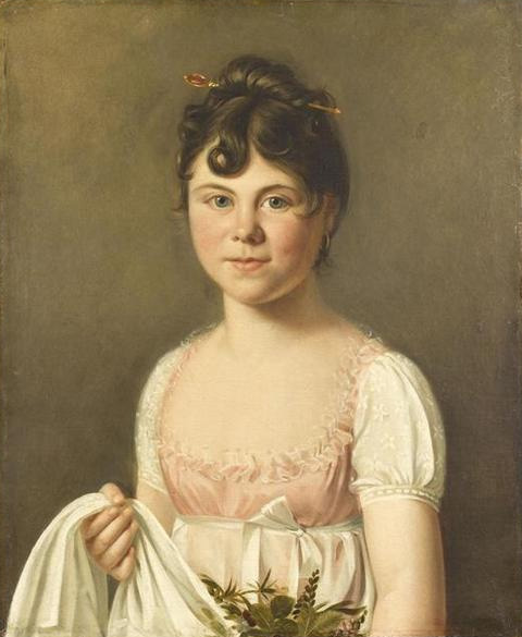 Portrait de la fille de l'artiste, 1807, Martin Drolling