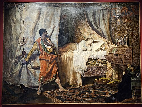 Otelo e Desdémona, 1881, Antonio Muñoz Degraín