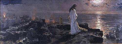 Jesús en el Tiberíades, 1909, Antonio Muñoz Degrain