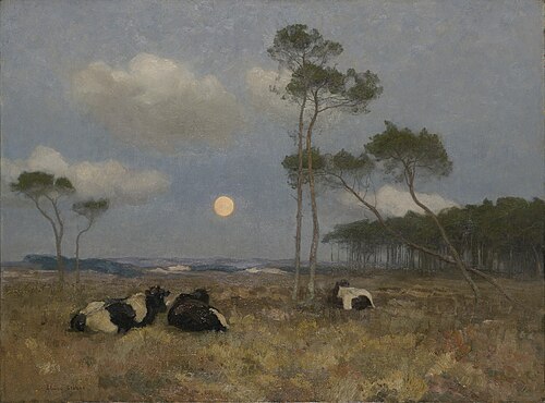 Moonrise on the Zuyderzee, 1897, Adrian Stokes