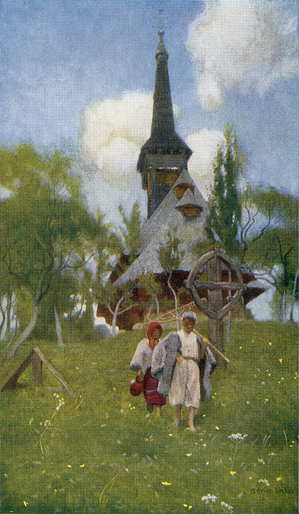The Rumanian Church at Desze, 1909, Adrian Stokes