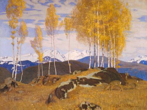 Autumn in the Mountains, 1903, Adrian Stokes