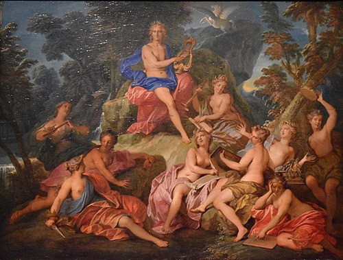 Apollon et les Muses, 1800, Nicolas Bertin