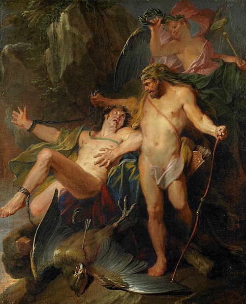 Hercule délivrant Prométhée, 1703, Nicolas Bertin