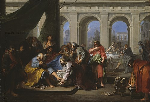Christ Washing the Feet of His Disciples, 1725, Nicolas Bertin