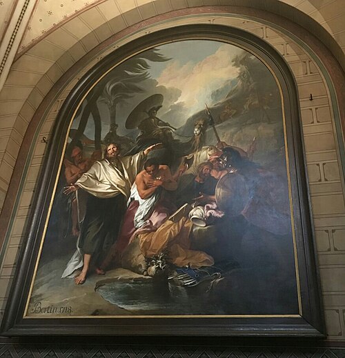 Le Baptême de l'eunuque, 1718, Nicolas Bertin