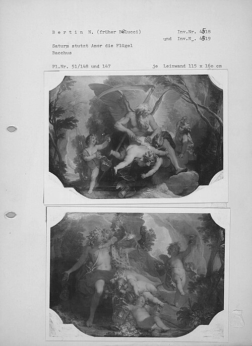 Bacchus mit vier Putten, 1716, Nicolas Bertin