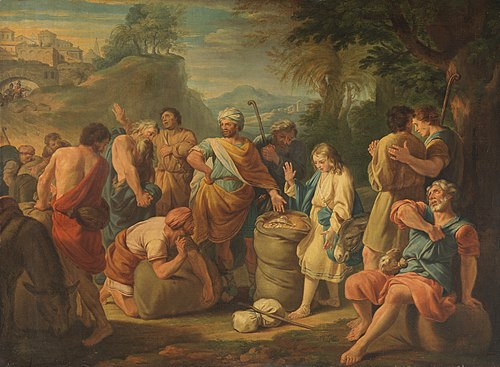 La découverte de l'argent dans le sac de Benjamin, , Nicolas Bertin