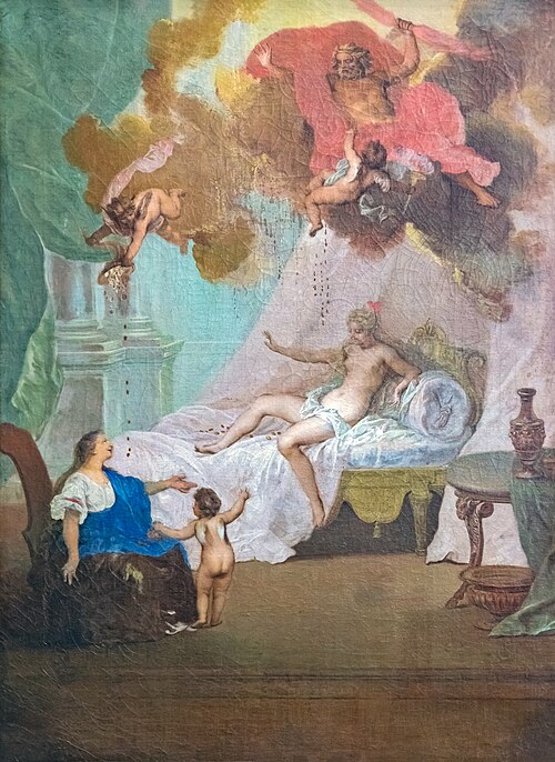 Jupiter et Danaé, 1650, Nicolas Bertin