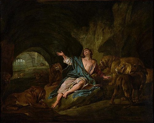 Daniel in the Lions' Den, 1736, Nicolas Bertin