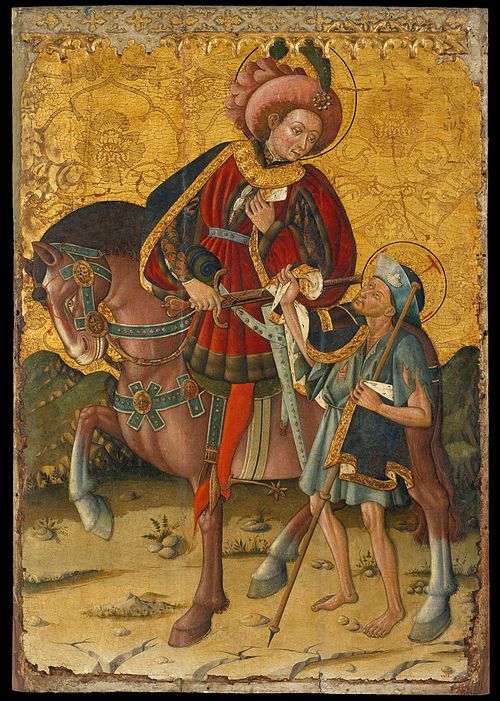 Saint Martin Sharing his Cloak, 1450, Blasco de Grañén