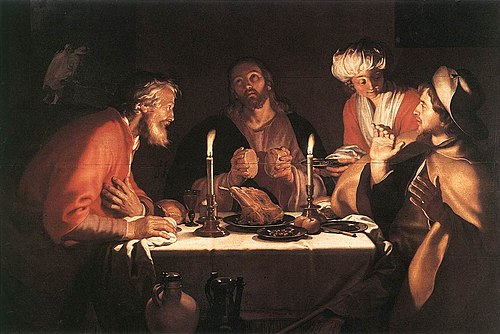 Les Disciples d'Emmaus, 1622, Abraham Bloemaert