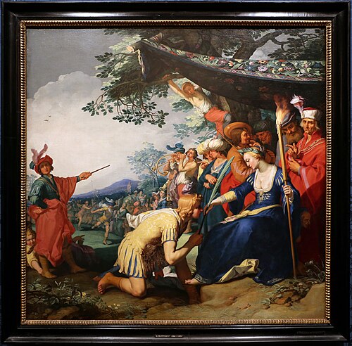 teagene riceve la palma dell'onore da cariclea, 1626, Abraham Bloemaert