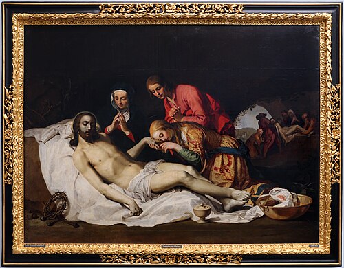 La lamentation sur le corps du Christ mort, , Abraham Bloemaert