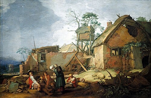 Landscape with Farmhouse, 1629, Abraham Bloemaert