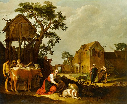 The Expulsion of Hagar and Ishmael, 1650, Abraham Bloemaert