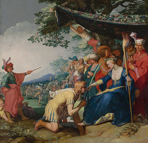 Théagène reçoit la palme d'honneur de Chariclée, 1626, Abraham Bloemaert