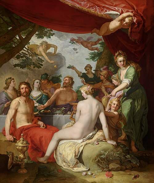 Le festin des dieux au mariage de Pélée et Thétis, 1638, Abraham Bloemaert