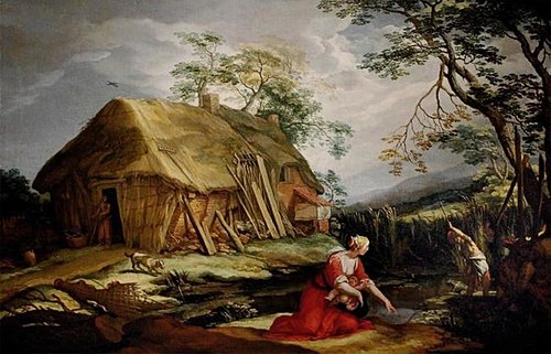 Landscape with Latona (Ovid, Metamorphoses), 1646, Abraham Bloemaert