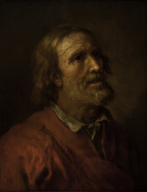 Head of an elderly man, 1647, Abraham Bloemaert