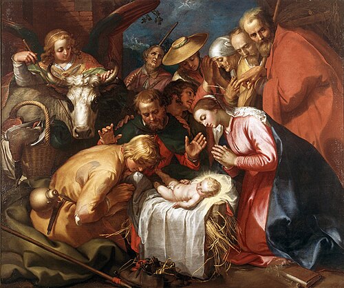 Adoration of the shepherds, 1615, Abraham Bloemaert
