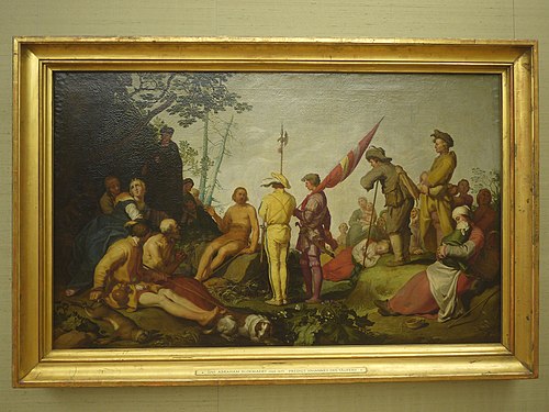 Die Predigt Johannes des Täufers, 1651, Abraham Bloemaert