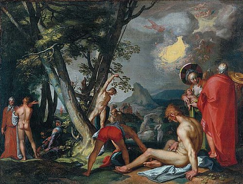 Le Baptême du Christ, 1602, Abraham Bloemaert