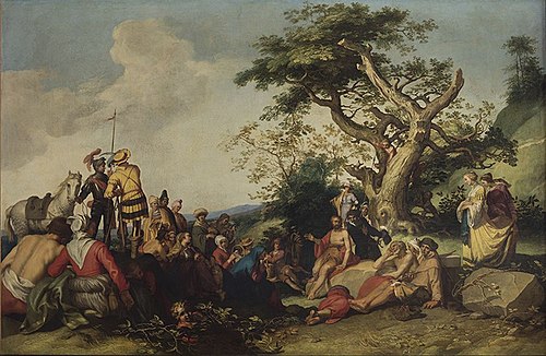 Prédication de saint Jean-Baptiste, 1589, Abraham Bloemaert
