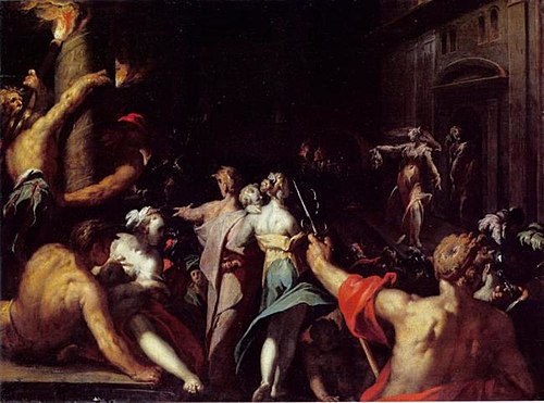 Judith Displays the Head of Holofernes, 1593, Abraham Bloemaert